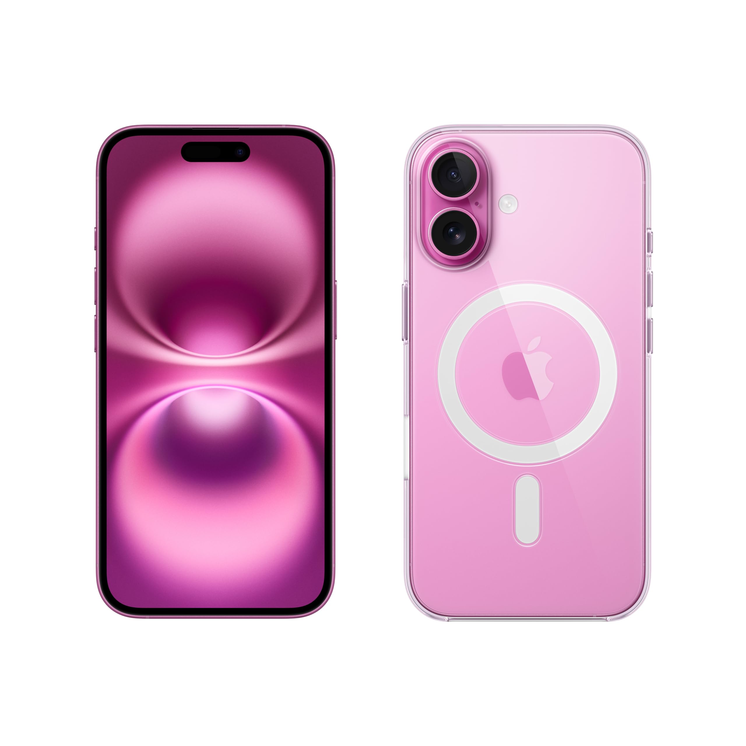 Apple iPhone 16 512GB: 5G Mobile phone with Apple Intelligence - Pink + Clear Case with MagSafe : Amazon.co.uk