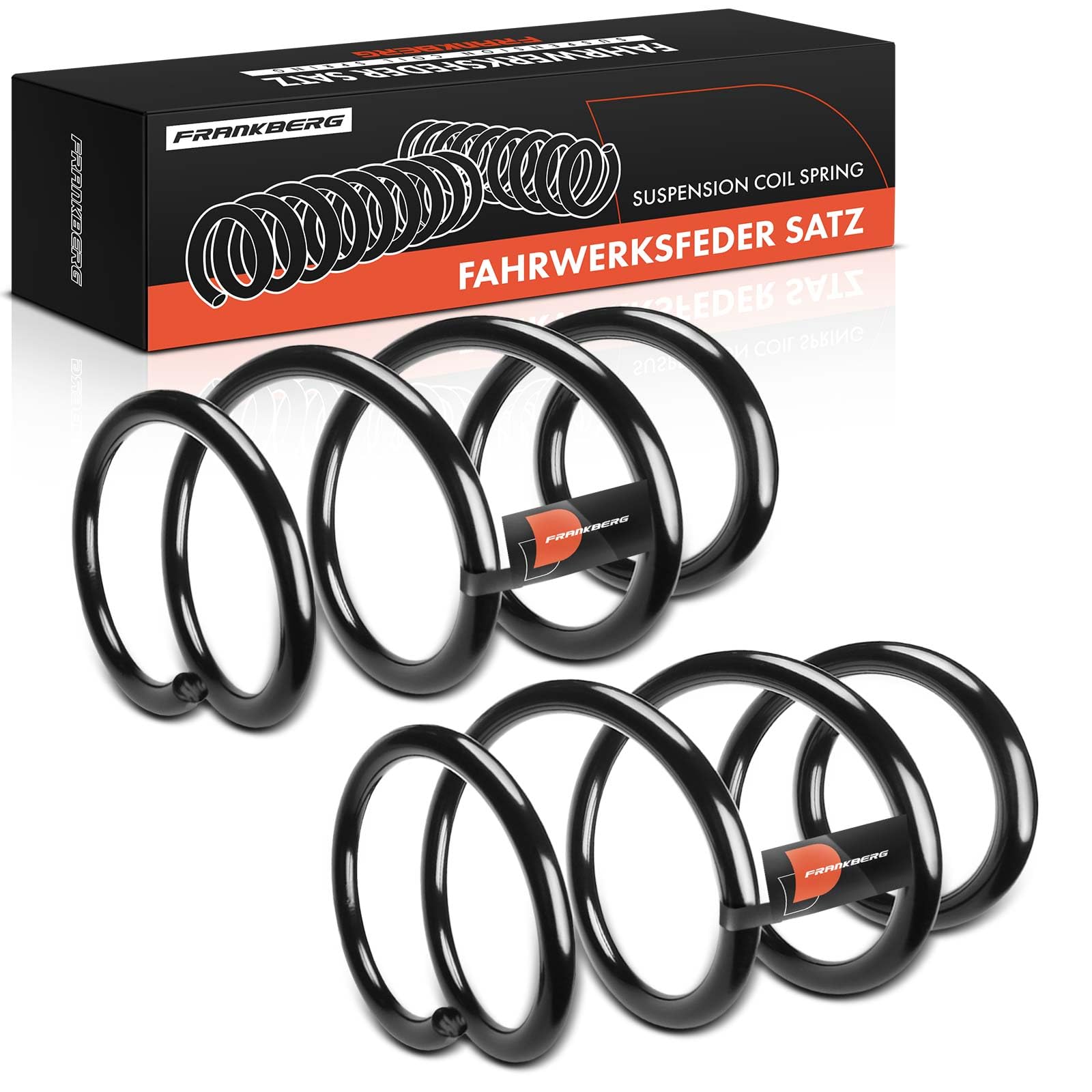 Frankberg 2 muelles de suspensión para eje delantero 50706848 | Compatible con: Ducato Van 250, Caja de puente, Autobús Jumper, Plataforma/chasis Ducato 250 290, Plataforma/chasis Boxer