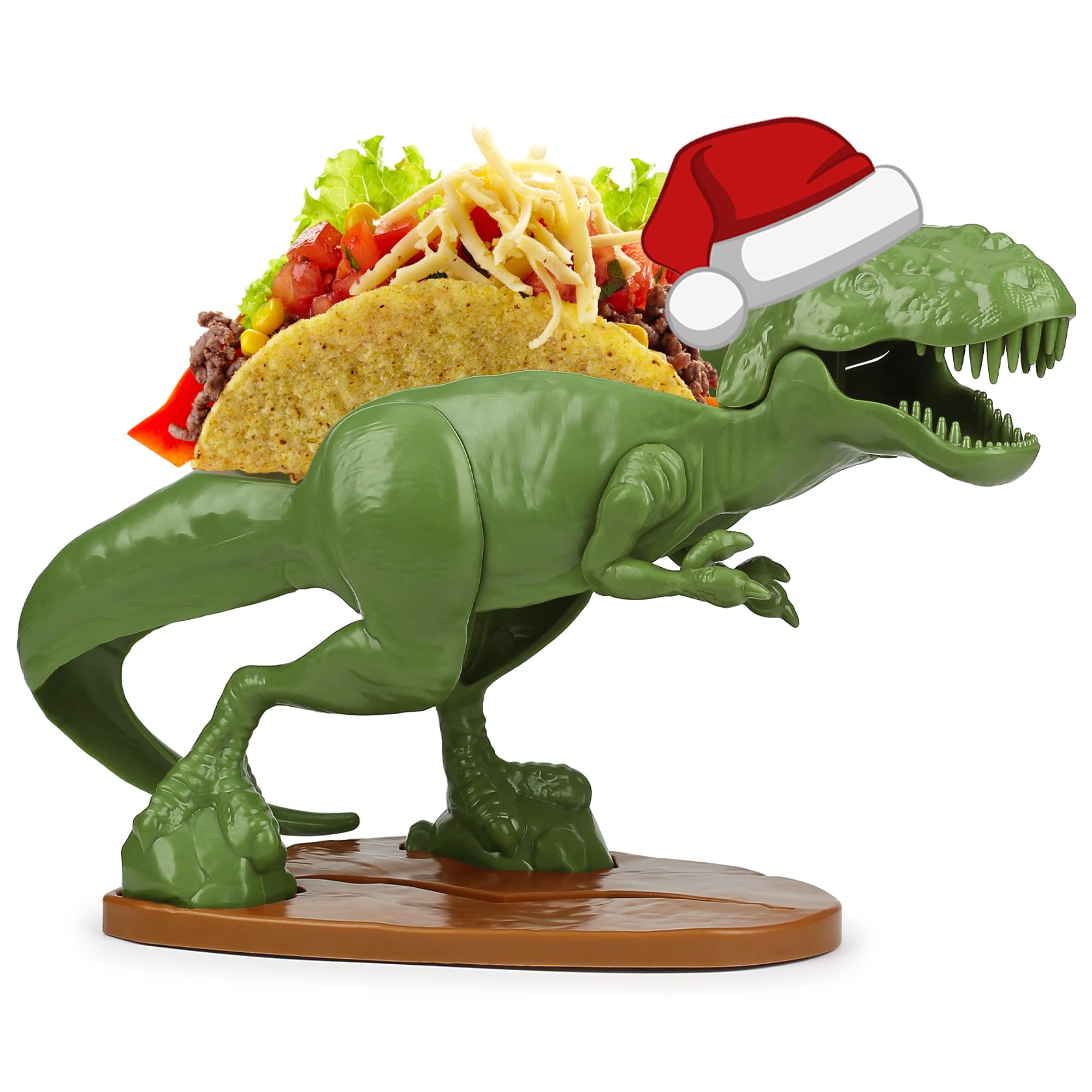 Funwares Original Tacosaurus - Dinosaur Taco Holder, Fun and Practical White Elephant Gift, Hold 2 Tacos