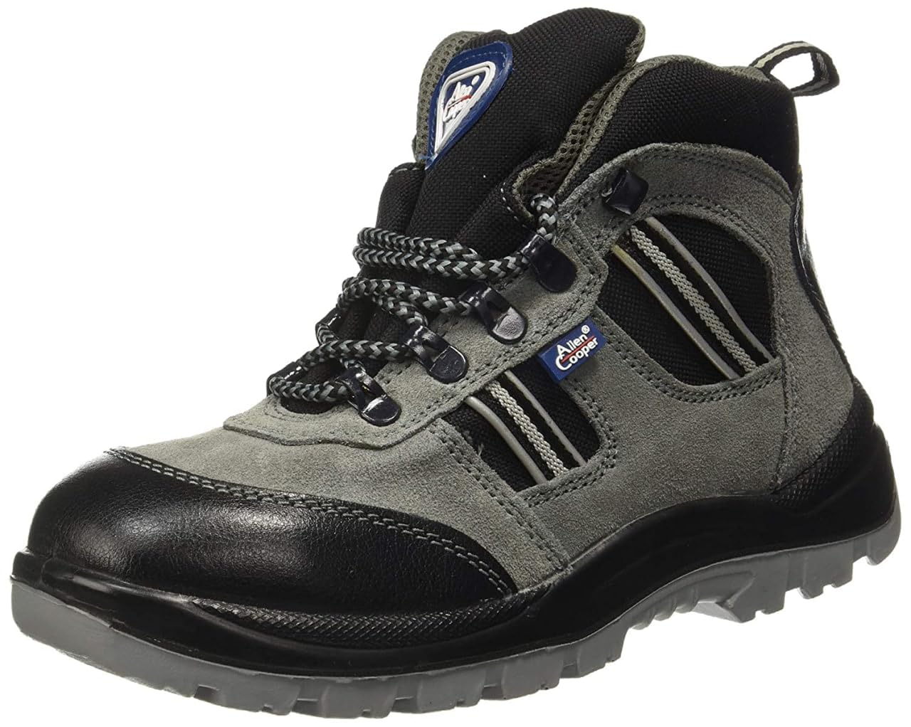 Allen Cooper 1157 | Grey Suede Leather Upper, High Ankle Grey Spacer Lining Safety Shoe | Steel Toe (9) (B0CDH1RPK5) Amazon Price History, Amazon Price Tracker