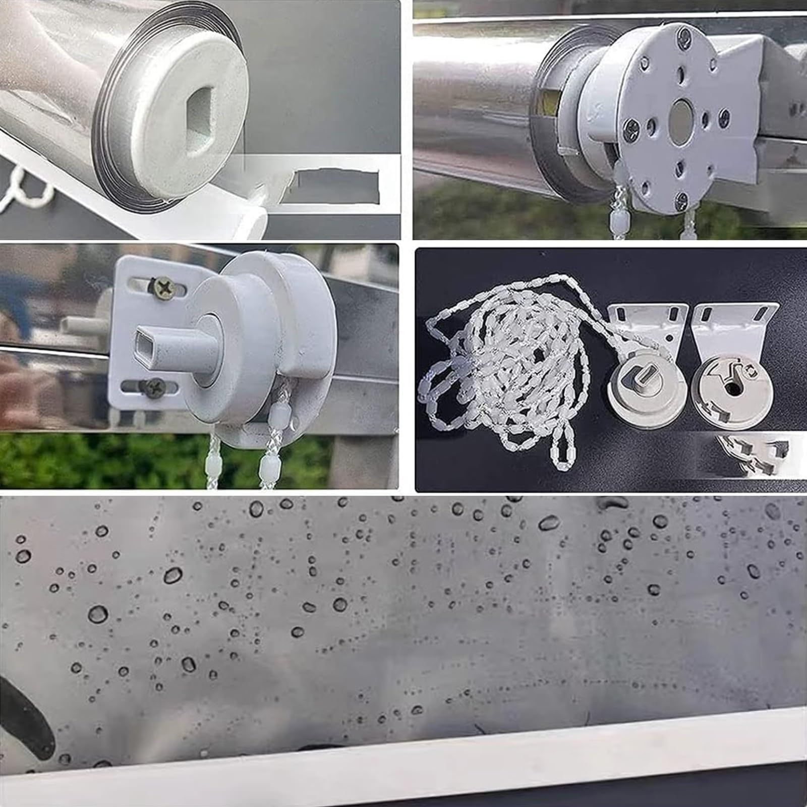 Tenda a Rullo Trasparente e Impermeabile