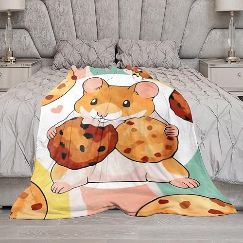 Miniatura 7 de Manta de hámster botánico, regalo para niños y hombres, manta de hámster para sofá, cama, forro polar de franela suave y cálida para adultos, 40 x