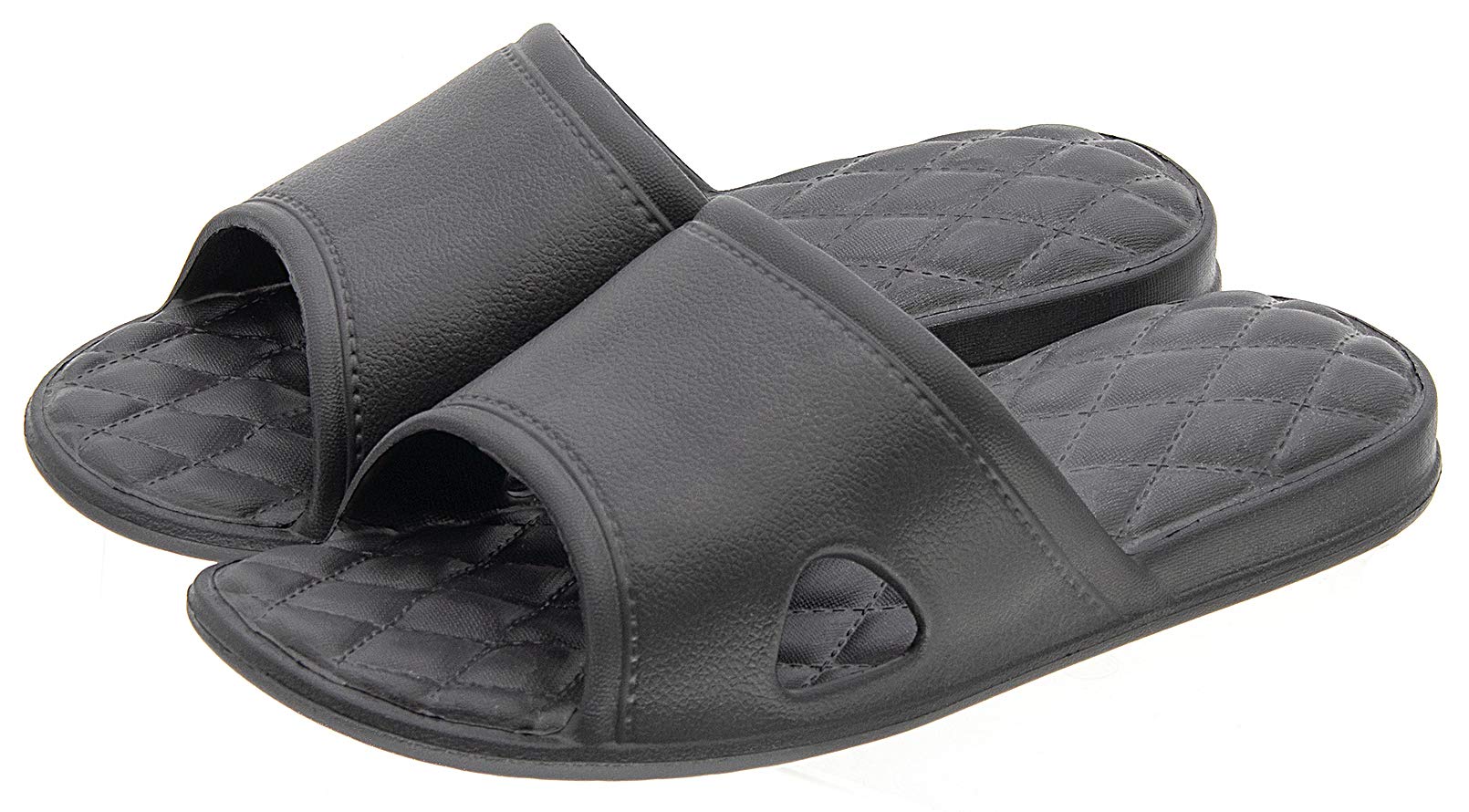 Happy Lily Shower Slippers for Women &Men, Quick Drying with Drainage Holes