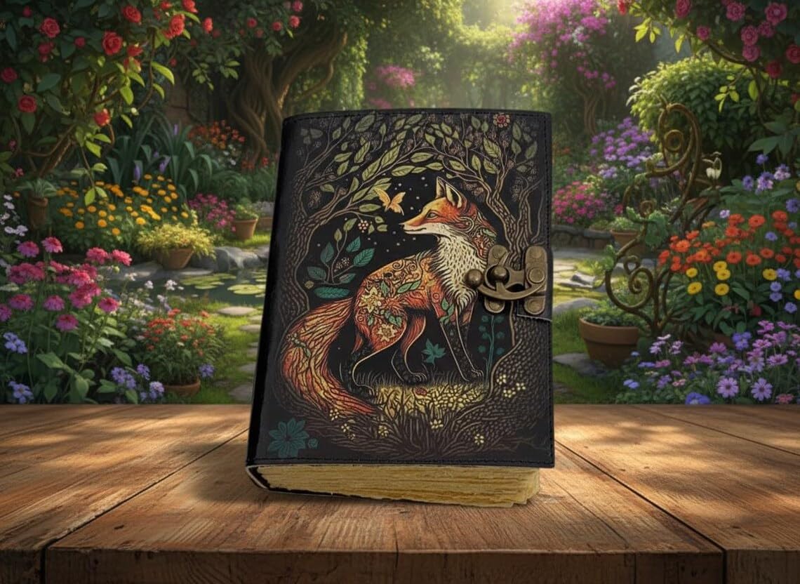 Volpe stampa UV albero della vita vintage copertina in pelle diario per uomini e donne scrittura taccuino da viaggio diario artista disegno album vecchia carta carta a righe