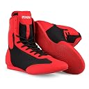 RXN BX-17 High Top Boxing Boots for Men & Women (Black/Red, 11) gallery image