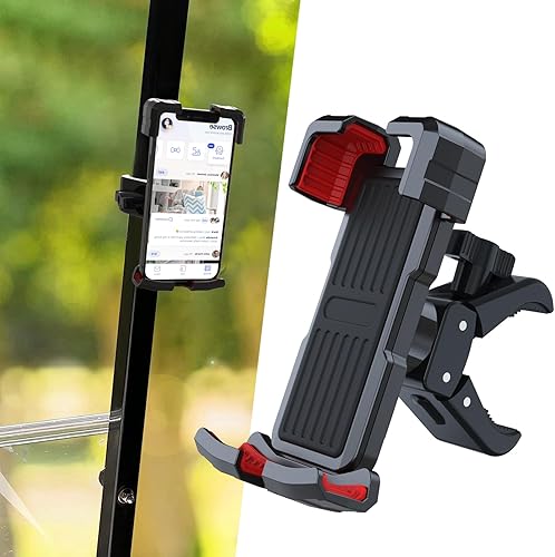 Soporte de teléfono para carrito de golf para iPhoneGalaxyGoogle Pixel, soporte universal para teléfono para la mayoría de las marcas EZGO, Club