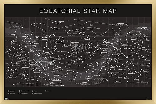 Miniatura 7 de Trends International Astrología - Póster de pared con mapa estelar ecuatorial