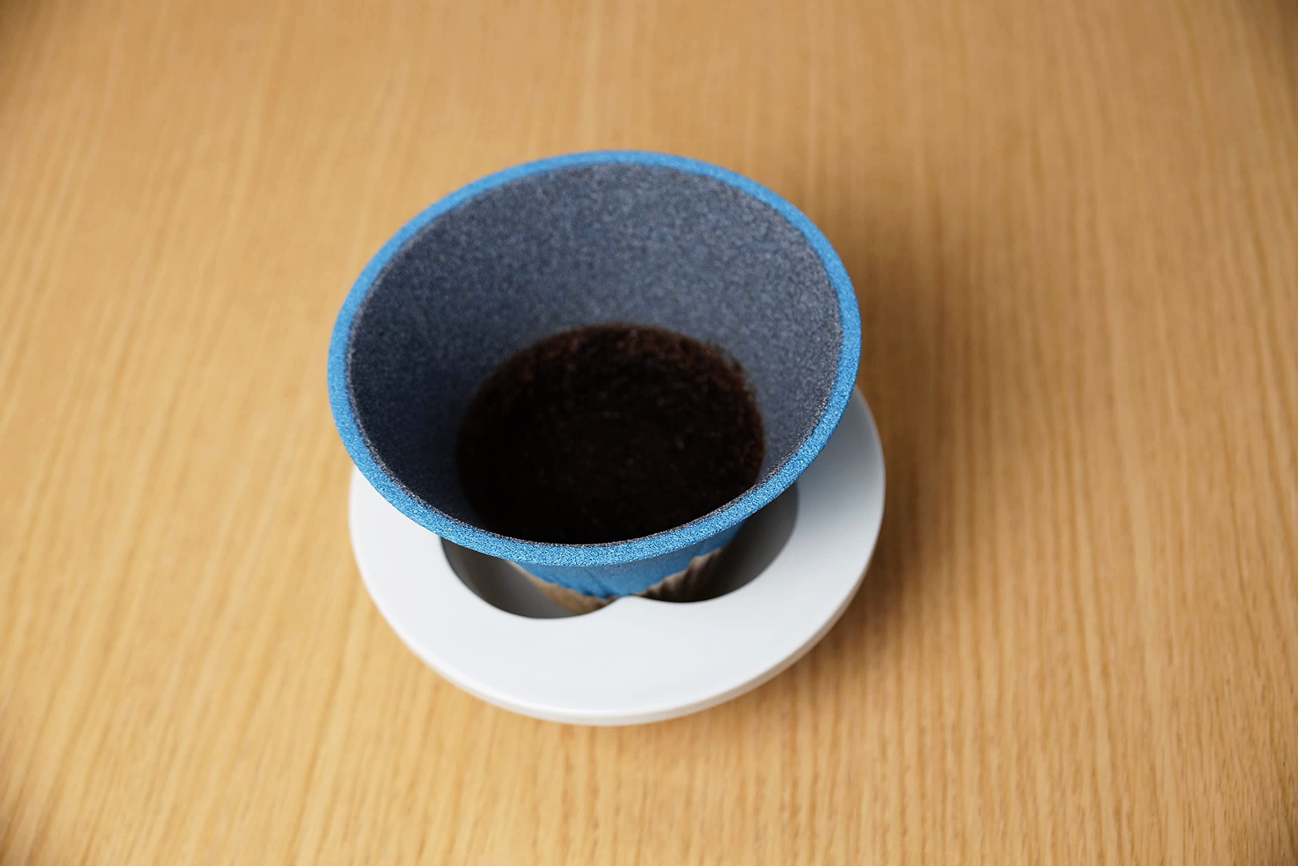 Mt. Fuji Keramik-Kaffeefilter, hergestellt in Japan, wiederverwendbar, blau