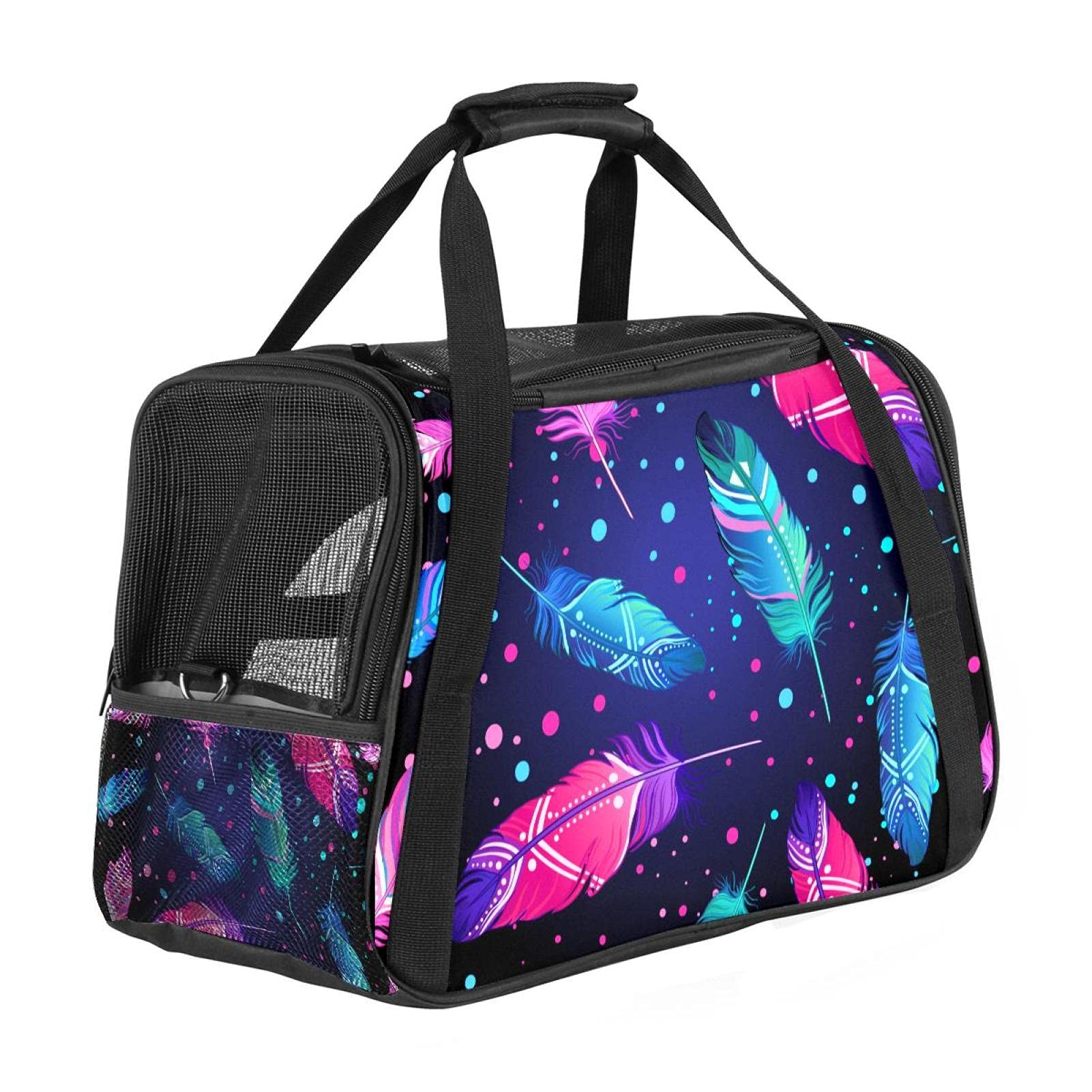 Sac de transport pour chat en vacances au style bohème