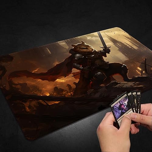 Miniatura 125 de MTG Playmat, Free Storage Bags, 24 x 14 Inches, TCG & Board Game Mat with Zones