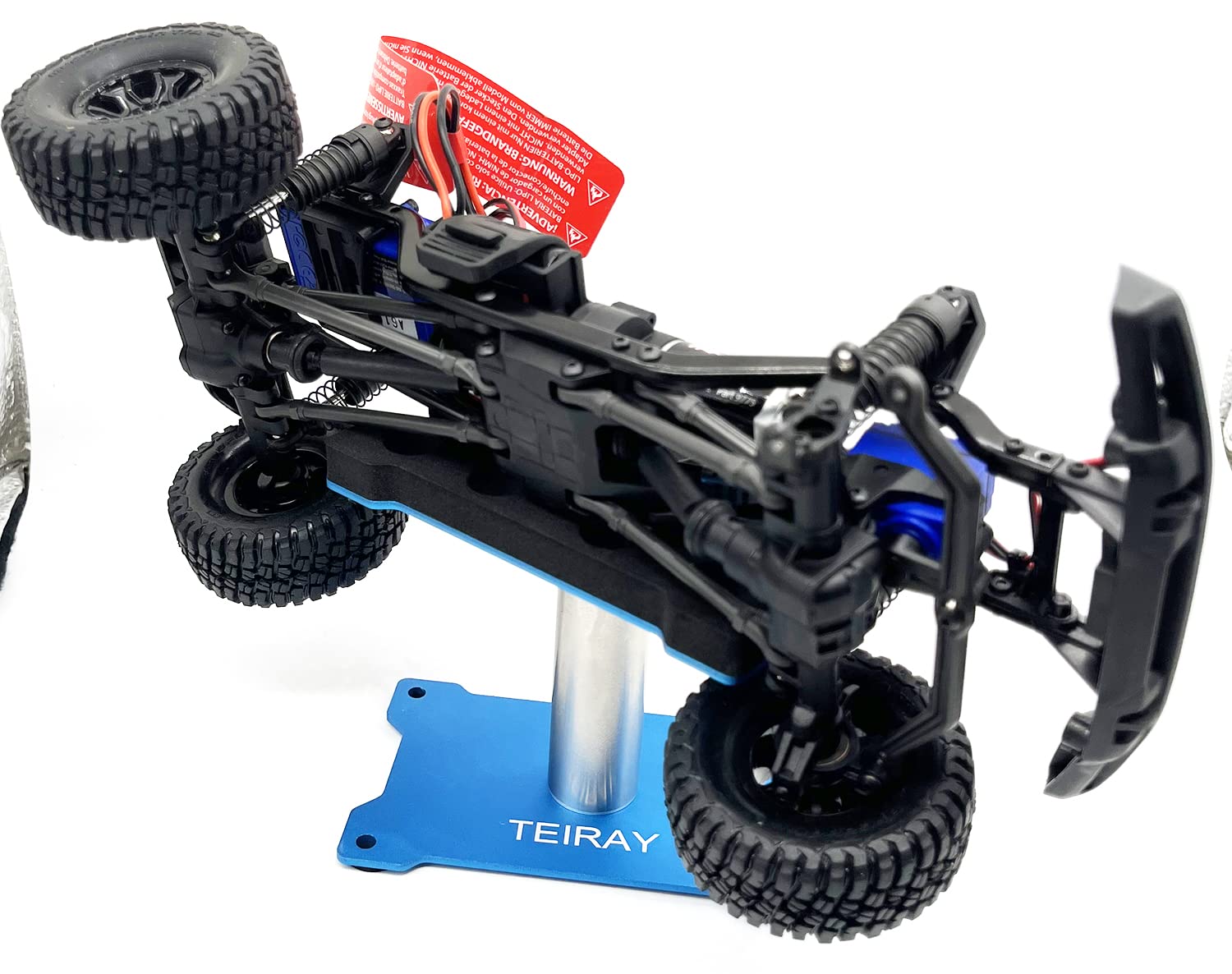 RC Car Work Stand Aluminium Reparatie Workstation, Blauw RC Car Work Stand & Schroefplank 360 Graden Aluminium Reparatie Station Lift voor 1/8 1/10 1/12 1/16 1/18 Traxxas Axial Arrma Redcat Losi