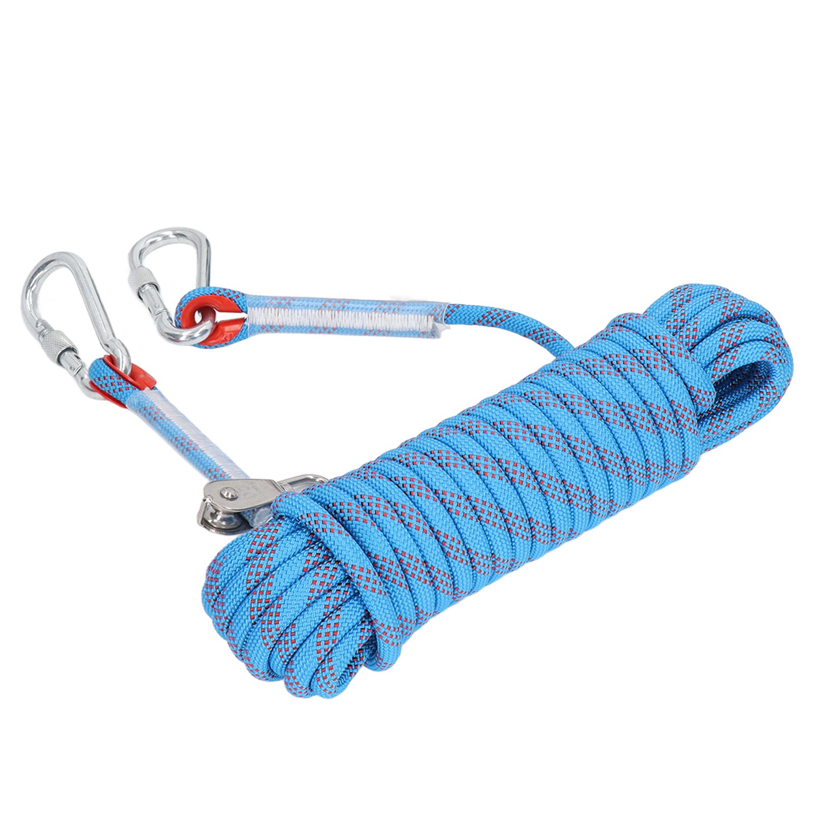 Tether Tug Outdoor-Hundespielzeug, Hunde-Schlepperspielzeug mit Stahlschnalle, 49,2 Fuß Langes Hunde-Federstangen-Spielzeug, Hunde-Hängeseil-Spielzeug, Hunde-Bungee-Seil,