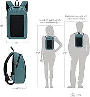 Vista 4 de Travelon Anti-Theft The Voyages Small Backpack with XL Water Bottle Pocket