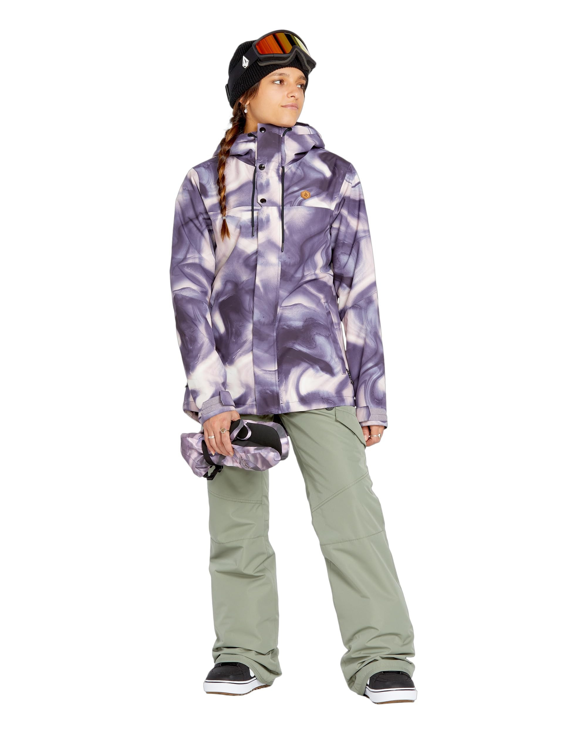 Volcom Bolt Insulated Snowboard Ski Winter Hooded Jacket Chaqueta de nieve Mujer (Pack de 1)