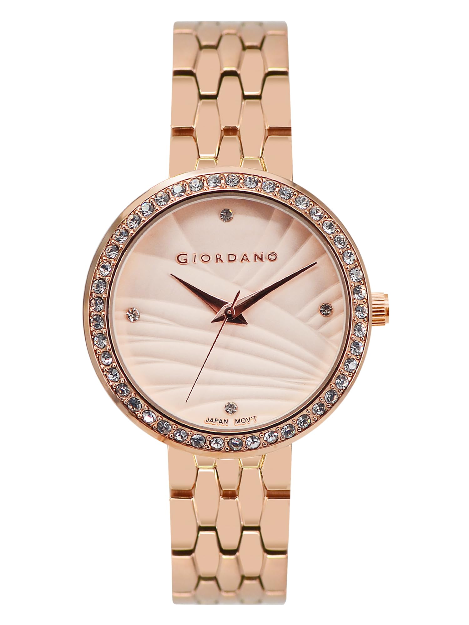 Giordano Analog Stylish Watch for Women Water Resistant Fashion Watch Round Shape with 3 Hand Mechanism Wrist Watch to Compliment Your Look/Ideal Gift for Female - GZ-60079-33 (B0CH8R3M68) Amazon Price History, Amazon Price Tracker