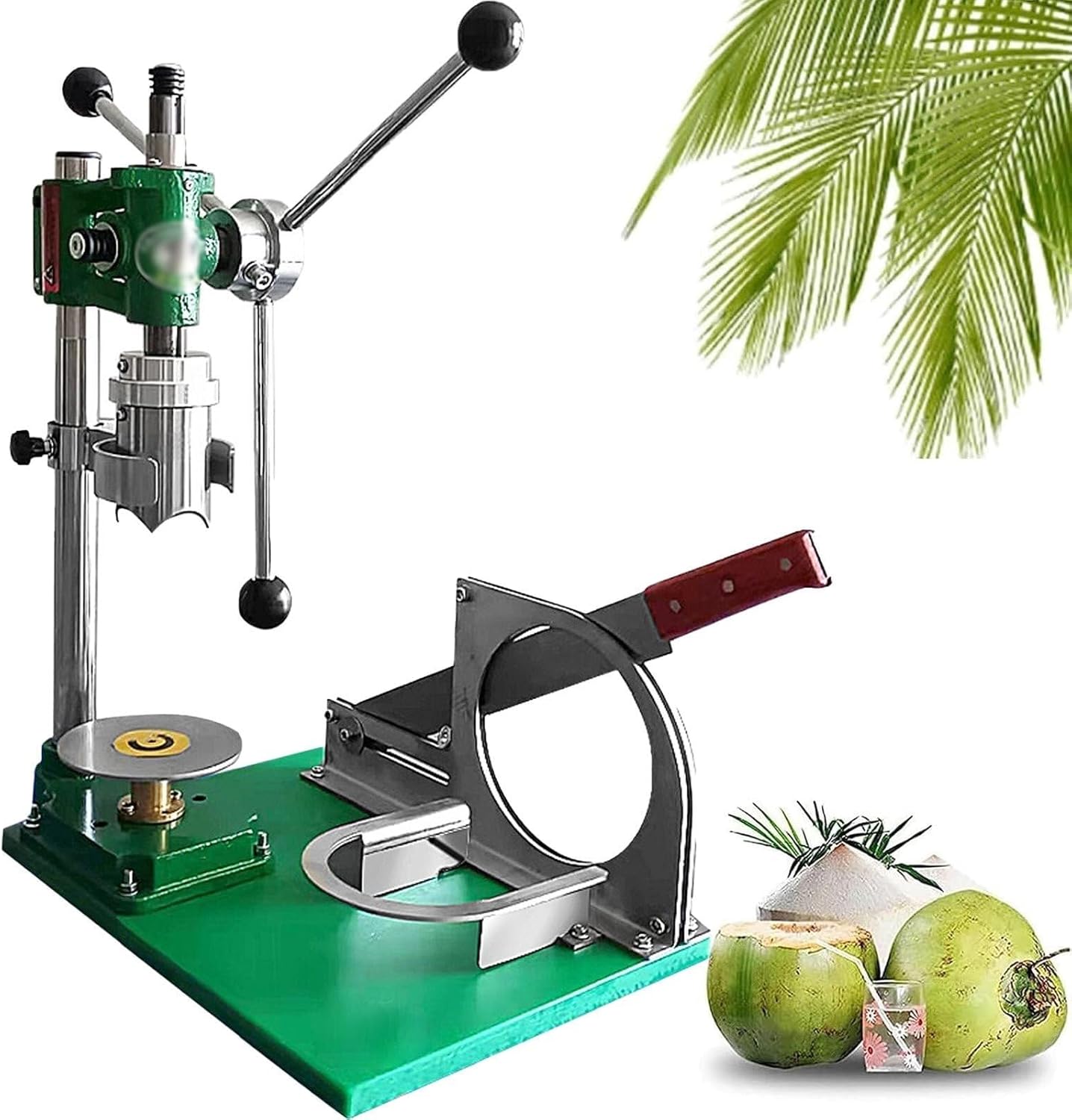 Coconut Hole Punching Tool, Stainless Steel Drill Hole Opener, Effortless To Open Fresh Coconut, Simple and Portable, Suitable for Home, Fruit Shop, Restaurant Use (3handles)