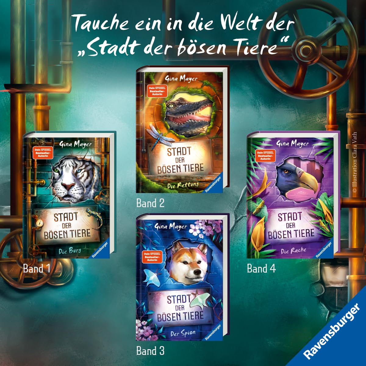 Stadt der bösen Tiere, Band 2: Die Rettung (Tier-Fantasy ab 10 Jahre von Bestseller-Autorin Gina Mayer) (Stadt der bösen Tiere, 2)