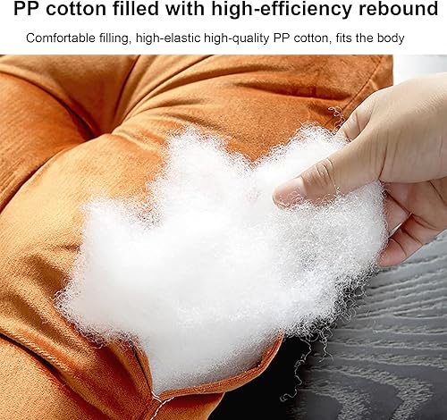 Miniatura 2 de Cojín de asiento cuadrado, cojín grueso copetudo para suelo, cojín de meditación suave de comando, cojín sólido para silla de futón para yoga, sala