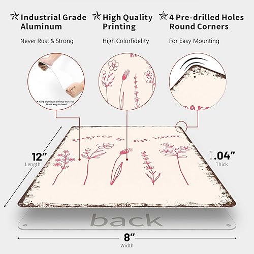 Miniatura 2 de Cartel de letreros divertidos "El progreso no es lineal", arte de pared de metal para oficina, dormitorio, bar, garaje, decoración de 8 x 12 pulgadas