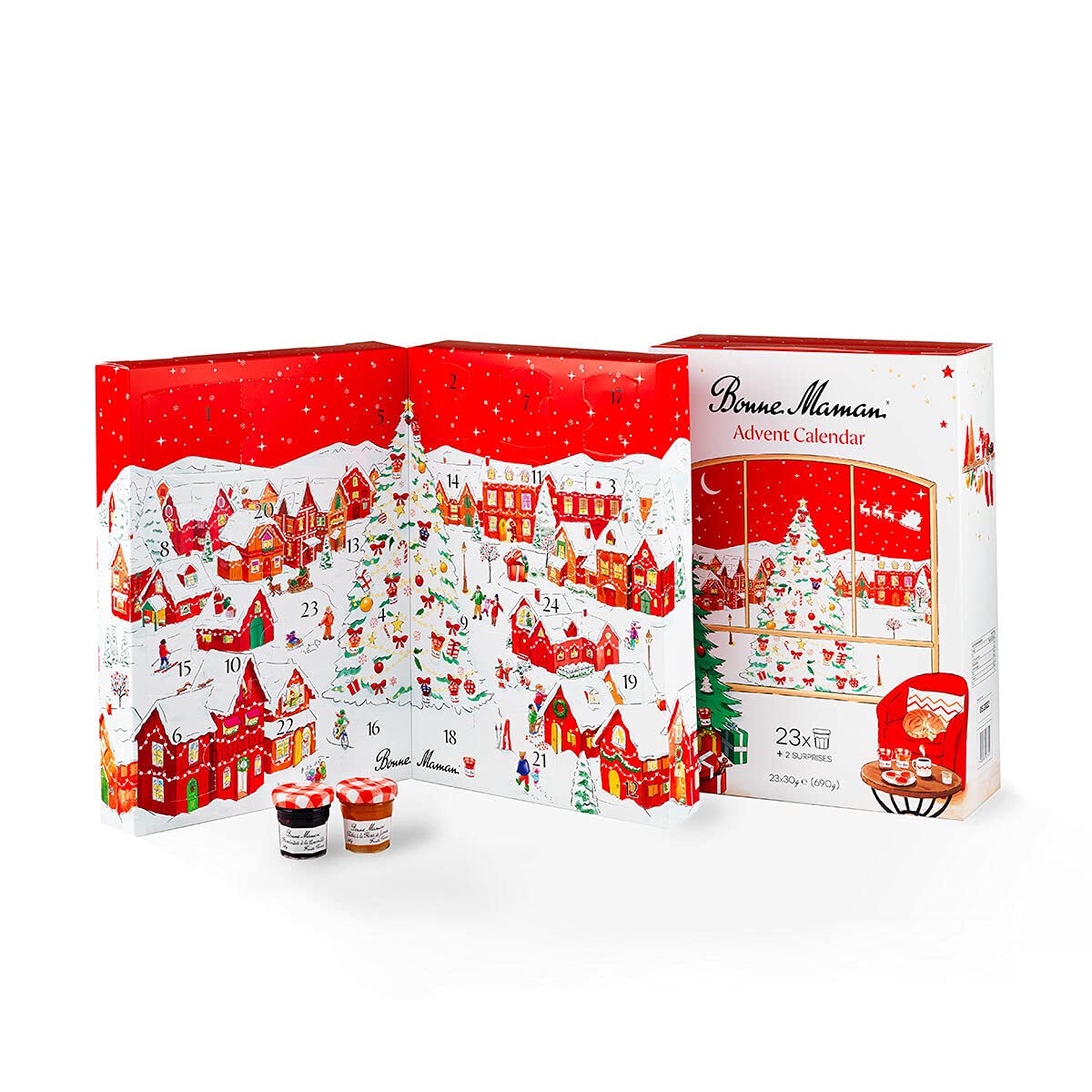 Calendrier De L Avent 2023 Bonne Maman Amazon.com : Bonne Maman Advent Calendar 2021 With Mini Fruit Jams And  Spreads Assorted, 23 X 30G : Grocery & Gourmet Food