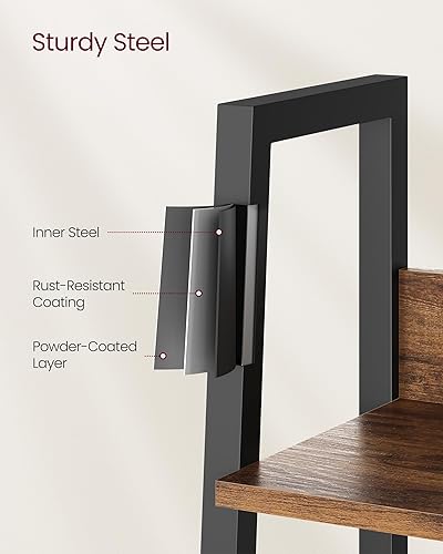 Miniatura 80 de VASAGLE Estantería estrecha de 5 niveles, 11.8 x 23.6 x 66.9 pulgadas, estante de escalera para oficina en casa, sala de estar, dormitorio, cocina,