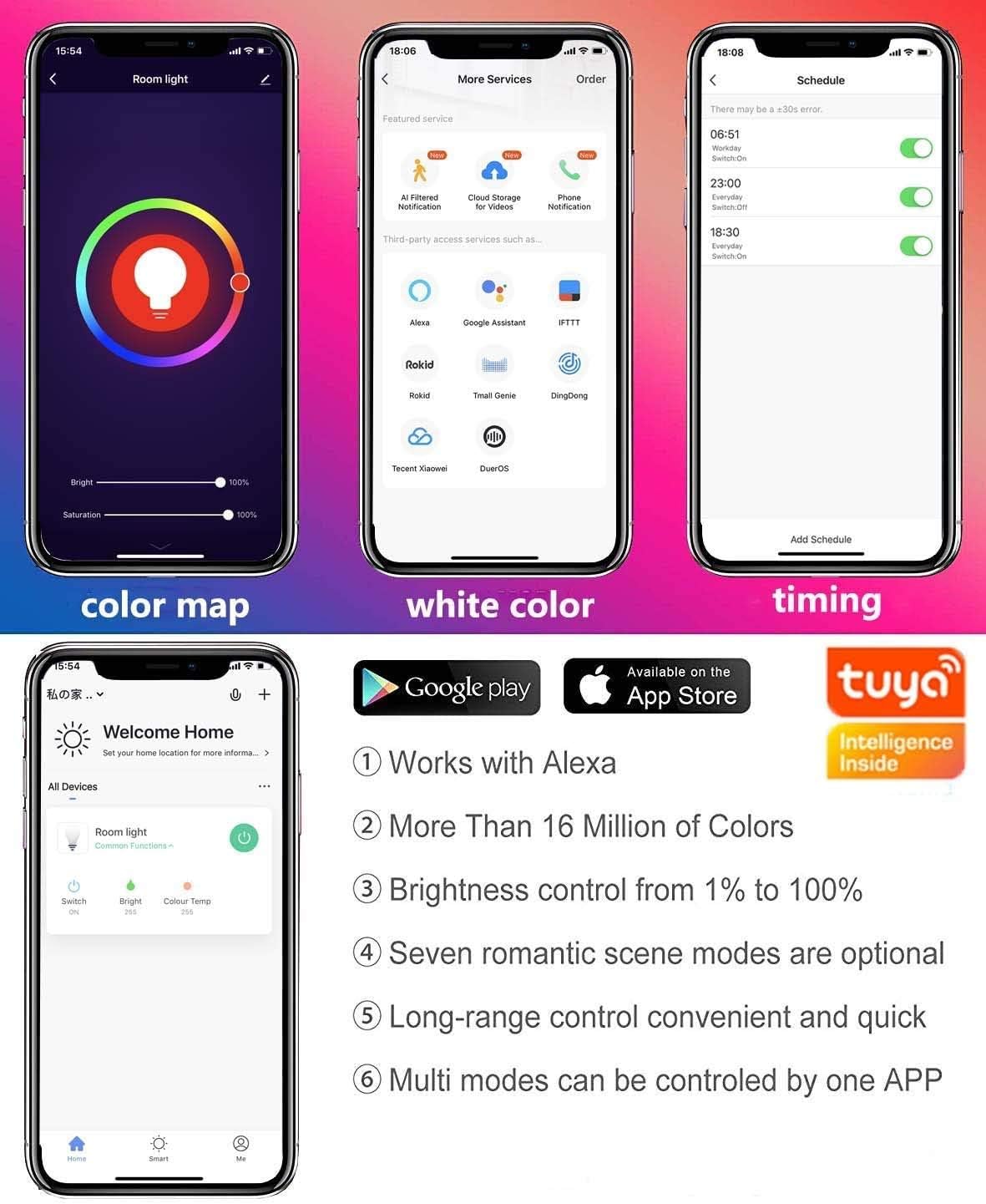 Up To 40% OFF 24W Bluetooth LED Ceiling Lamp with Bluetooth Speaker 85V-265V Φ36cm RGBW APP Control Music Smart LED Ceiling Lights Dimmable Big Round Mount Lighting for Kitchen Bathroom Dining Room