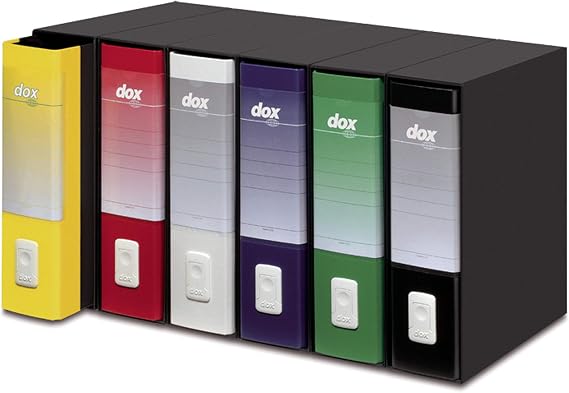 Esselte Dox 1 Class Box Lever Arch File, A4. Blue, Pack of 6