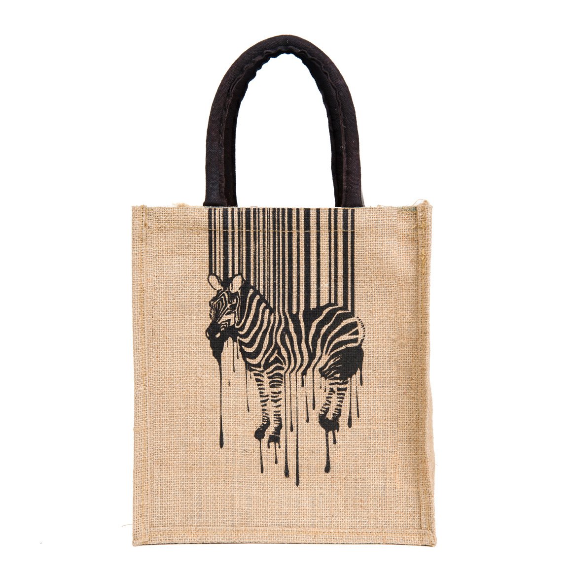 H&B Multipurpose Waterproof Jute Lunch Bags For Unisex (Print: Zebra, Black, Size: 11X9X6 Inch ) (B0711ZF5PB) Amazon Price History, Amazon Price Tracker