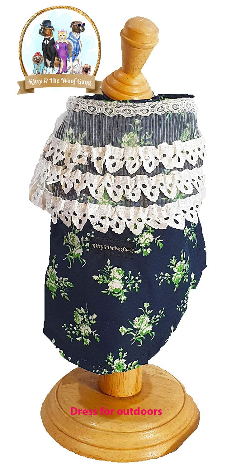 Kitty & The Woof Gang Summertime Neon Floral - Lemon Green Dog Summer Clothes Dress T-Shirt Tees | Dog Clothes for Puppy | Puppy Clothes Dog Dress Cat Clothes | Comfortable Pet Clothes (8In -XXS) (B08Y5H6XDB) Amazon Price History, Amazon Price Tracker