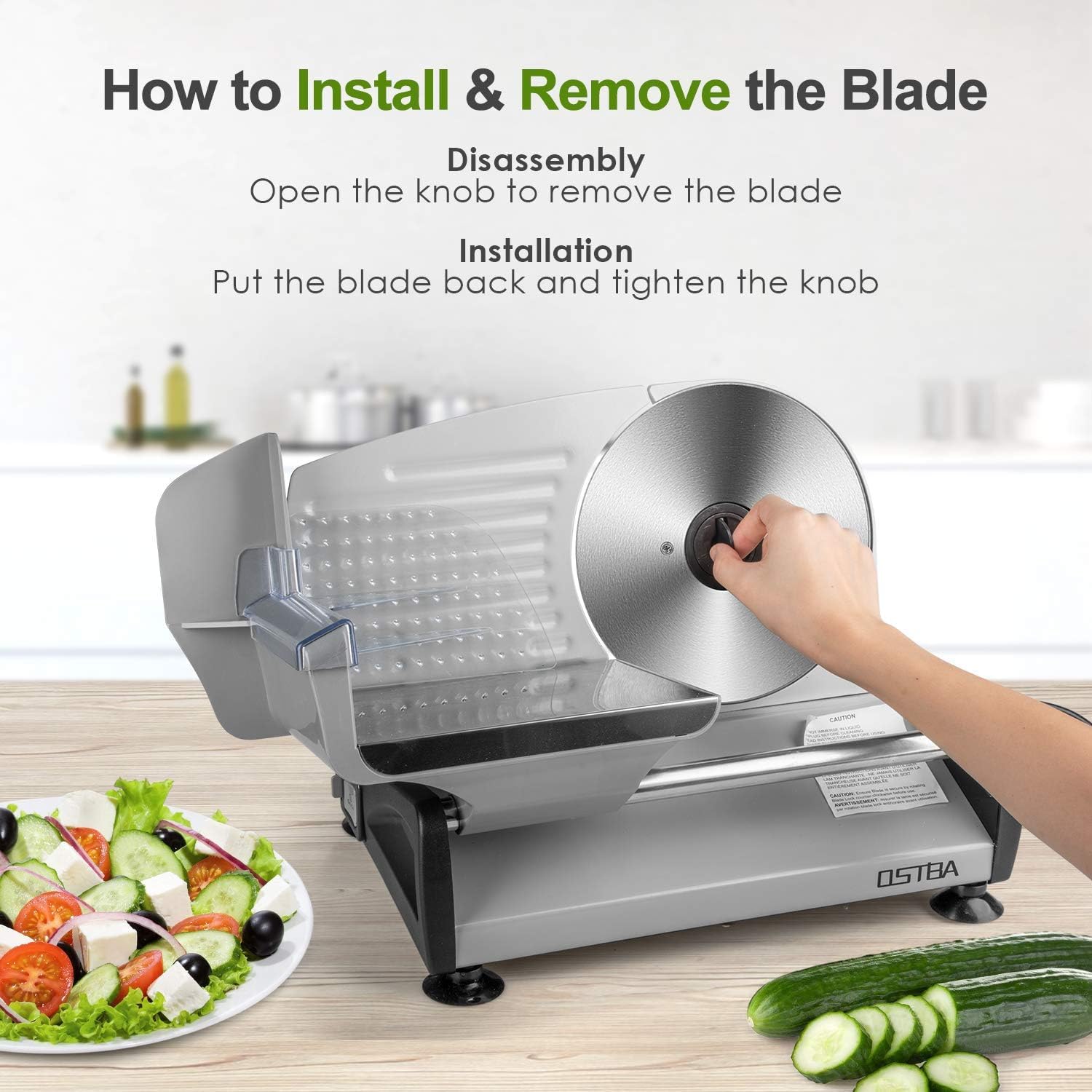 Amazon.com: OSTBA 7.5 Inch Stainless Steel Meat Slicer Blade
