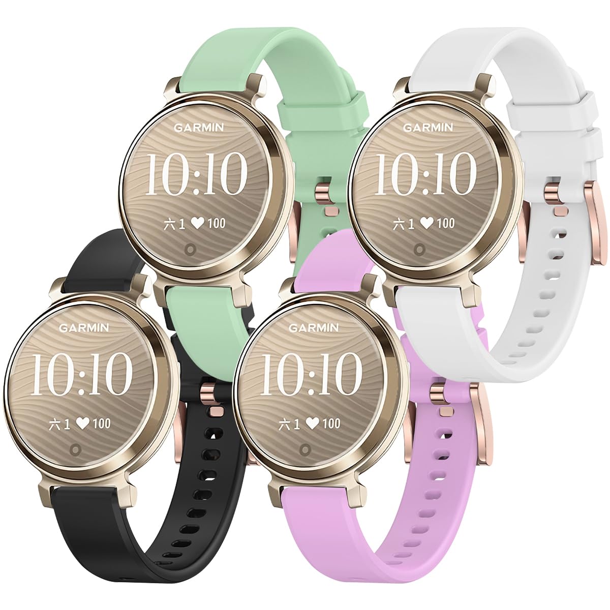 Amazon.co.jp: 4本セット 対応 Garmin Lily2 バンド シリコン 通気性 