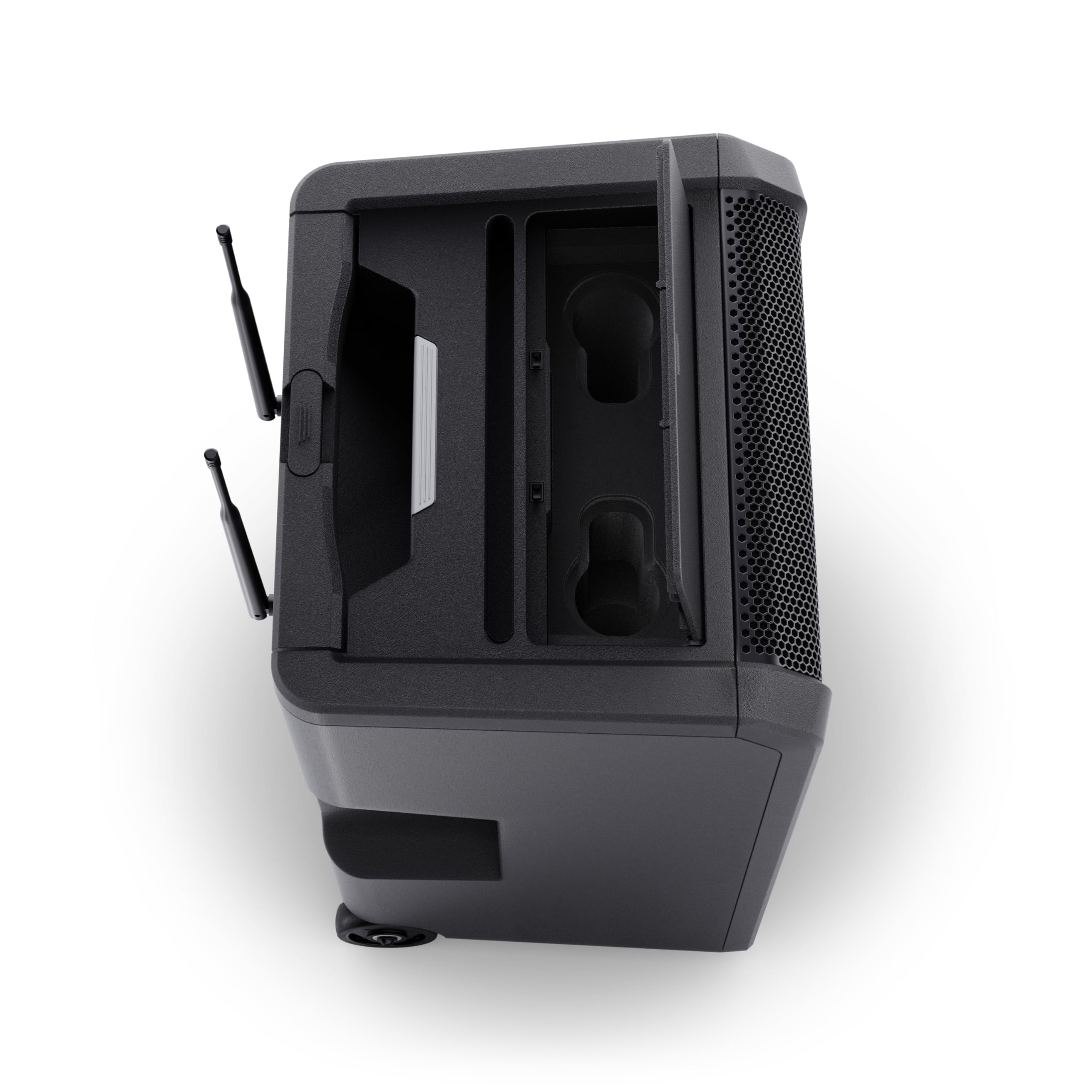 LD SYSTEMS ANNY 10 HHD 2 B8-10" Mobiler Bluetooth PA-Lautsprecher mit Akku, Mixer und 2x Funkmikrofon, schwarz