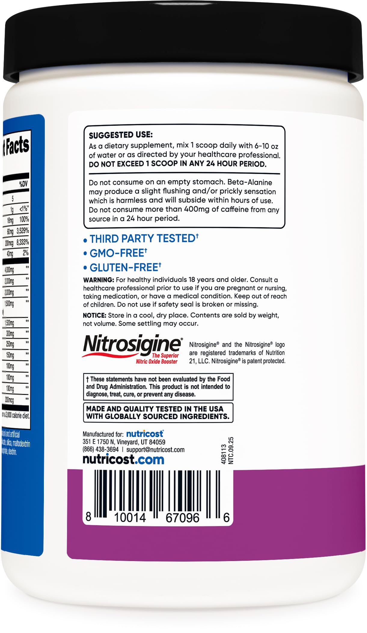 Nutricost Pre-X Extreme Pre-Workout Powder Complex (Grape) 30 Servings — Amazon image 4