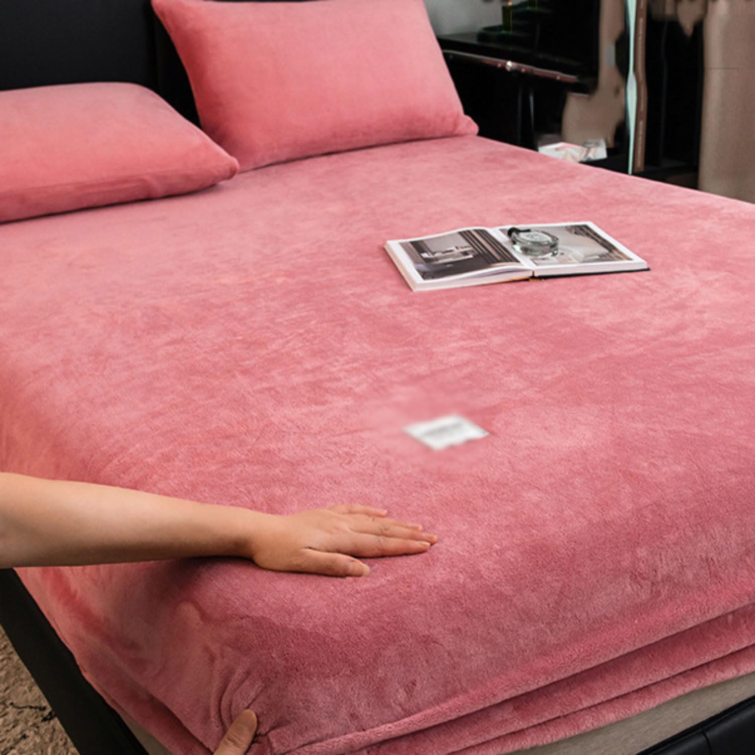 Drap housse en velours de lait matelassé pour des soirées cocooning au chaud