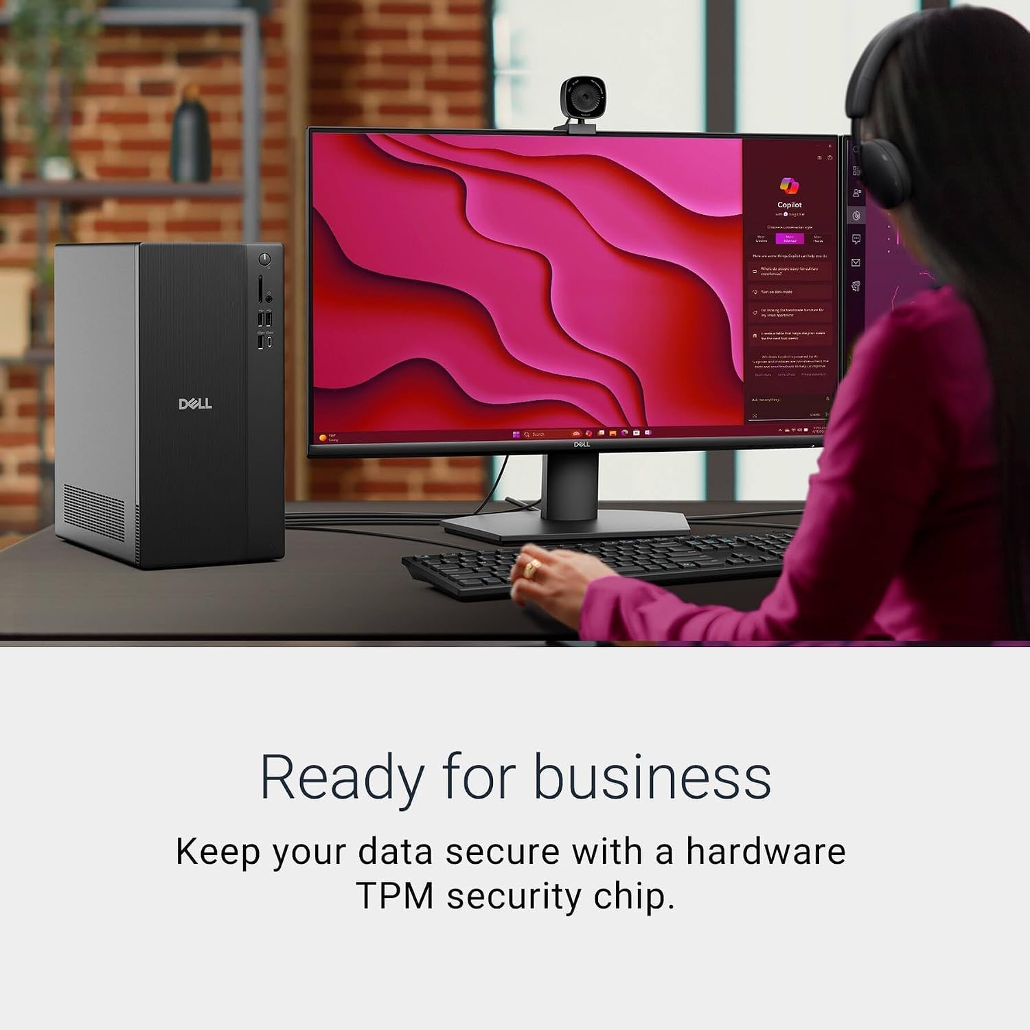 Dell Tower Desktop Computer, Intel Core Ultra 7 265F 20-Core, NVIDIA GeForce RTX 5060 8GB GDDR7, 32 GB DDR5 RAM, 1 TB NVMe SSD, Windows 11 Pro, Wi-Fi 6, Wired KB & Mouse, for Gaming & Productivity 9 71r8A34 RUL. AC SL1500