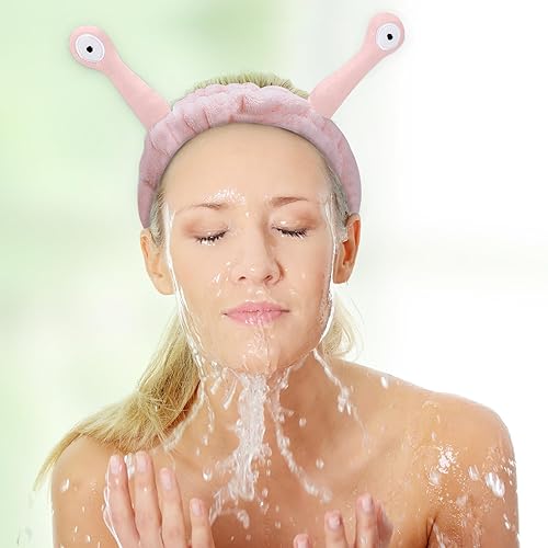 Miniatura 3 de Yonmut Bonita diadema rosa para maquillaje, diadema de maquillaje, diadema de lavado facial, diadema para lavar la cara, diademas de spa