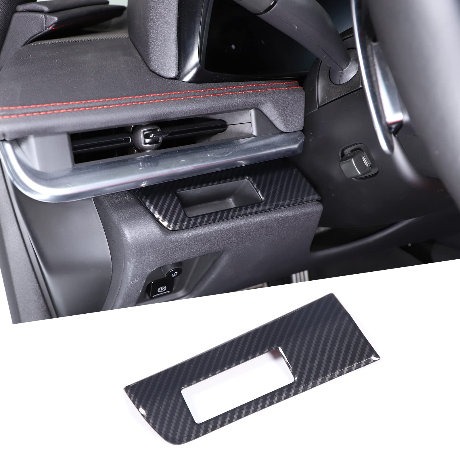 Fgtagtal Headlight Switch Button Panel Trim Cover Compatible with Chevrolet Corvette C8 Stingray 1LT 2020-2026, ABS Center Console Left Side Groove