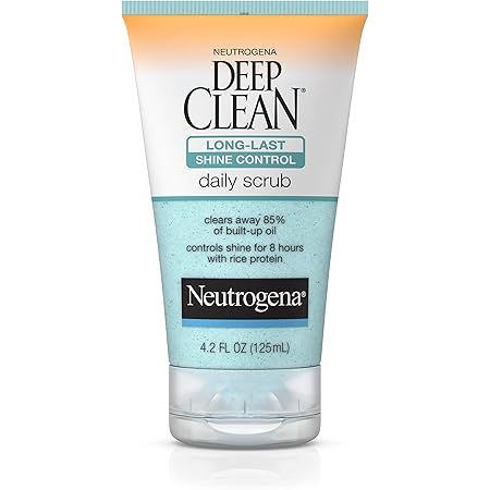 neutrogena deep clean shine control daily scrub