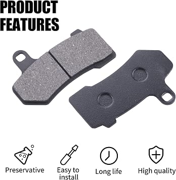 Semi-metallic Front & Rear Brake Pads Set for Harley Touring FLHX Street Glide 2008-2015 Touring FLHTCU Ultra Classic Electra Glide 2008-2015 Harley Touring