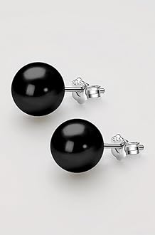 925 Silver Classic Pearl Earrings for Women | 92.5 Sterling Silver & Brilliant Lustre Pearls | Lovely Gift for Women