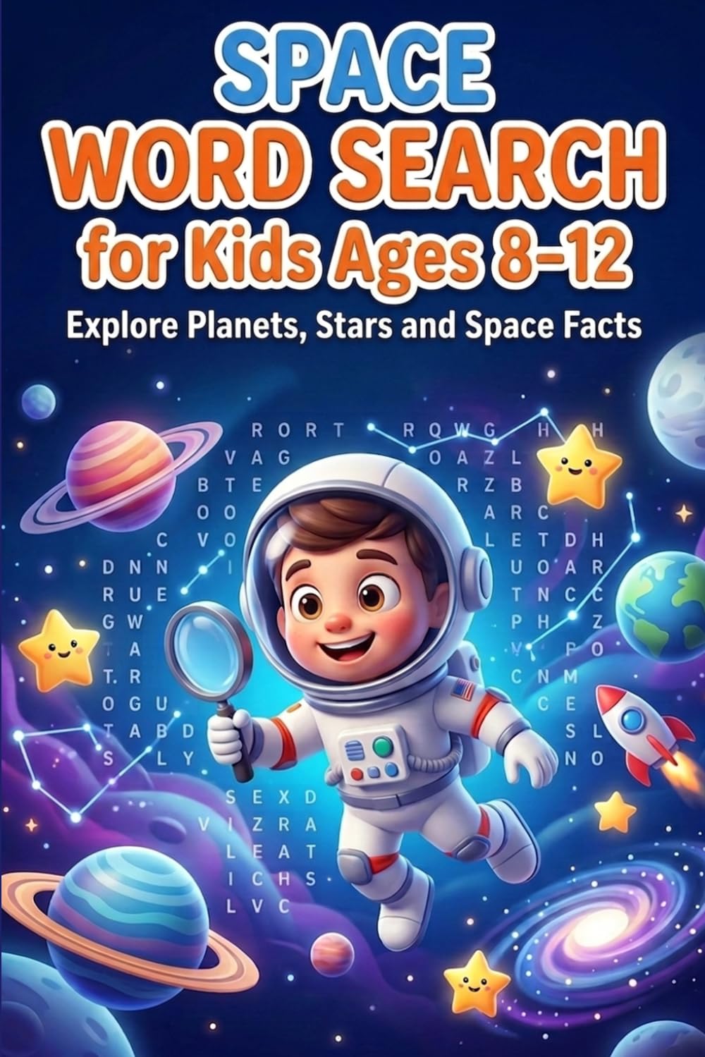 Space Word Search for Kids Ages 8–12: Fun Puzzles to Explore Planets, Stars and Space Facts While Improving Vocabulary and Focus
