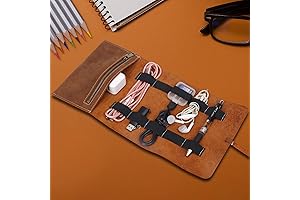 Leather Charger Roll Up: The Ultimate Cable Organizer for Travel