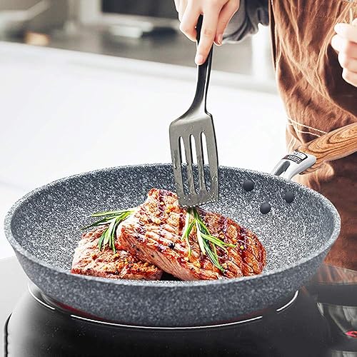Miniatura 6 de TATSEN Marble Stone Nonstick Frying Pan with Heat Resistant Bakelite Handle Granite Induction Egg Skillet Dishwasher Safe