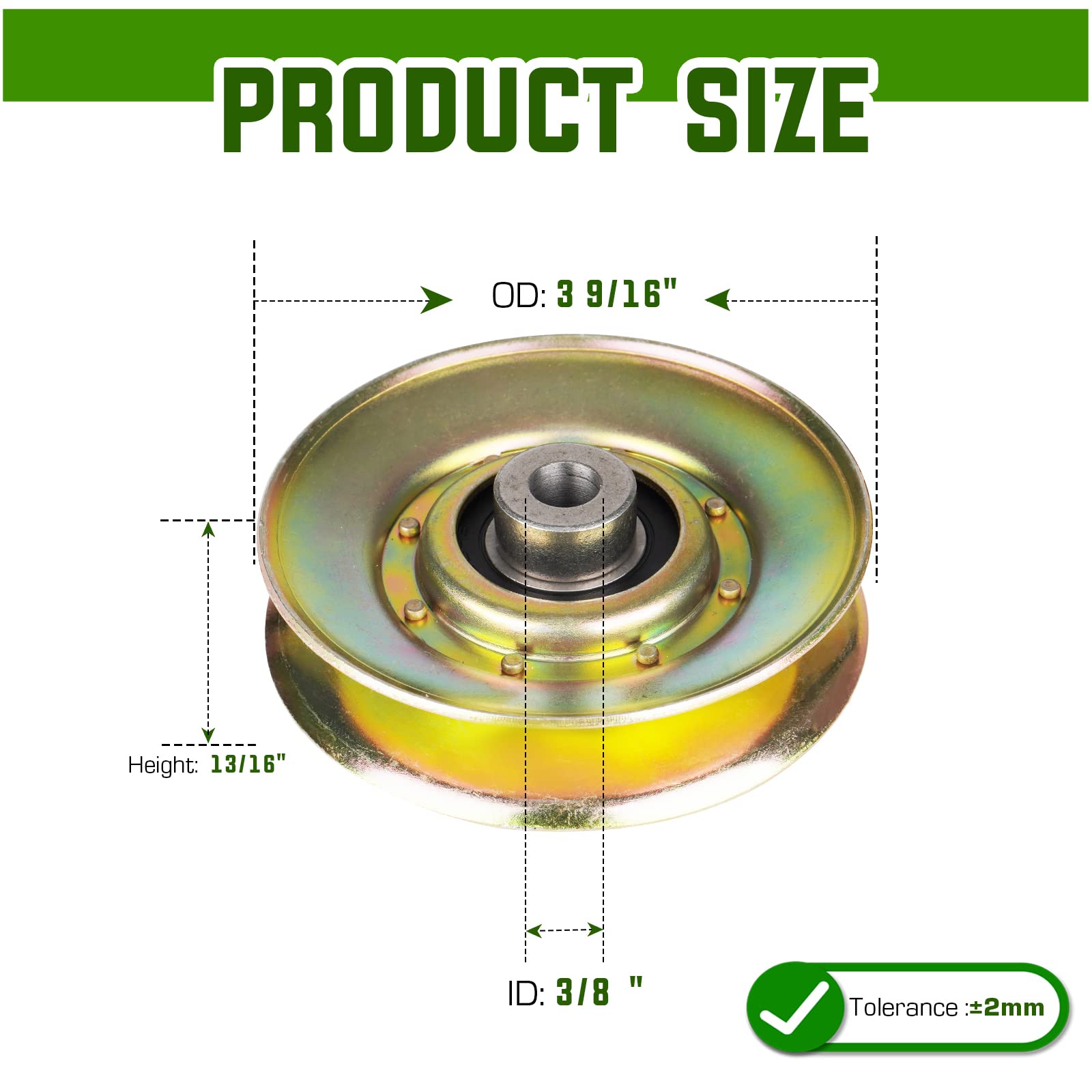 V-Idler Pulley for Husqvarna GT200 GT160 LT120 LT125 LT130 LT140 LT1538 LTH120 YTH2042 YTH1746 YTH2448 AYP 127783 532139245 139245 1 Pack