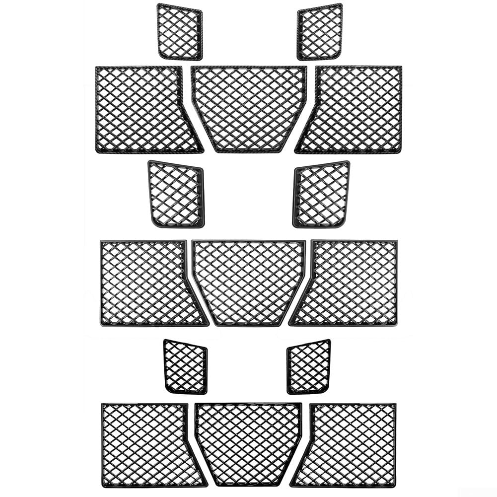 Griglia di protezione in rete per paraurti anteriore per BMW G87 M2 2023-2025, nero lucido/nero opaco/nero opaco, schermo inferiore in plastica ABS, facile installazione, griglia anteriore (nero