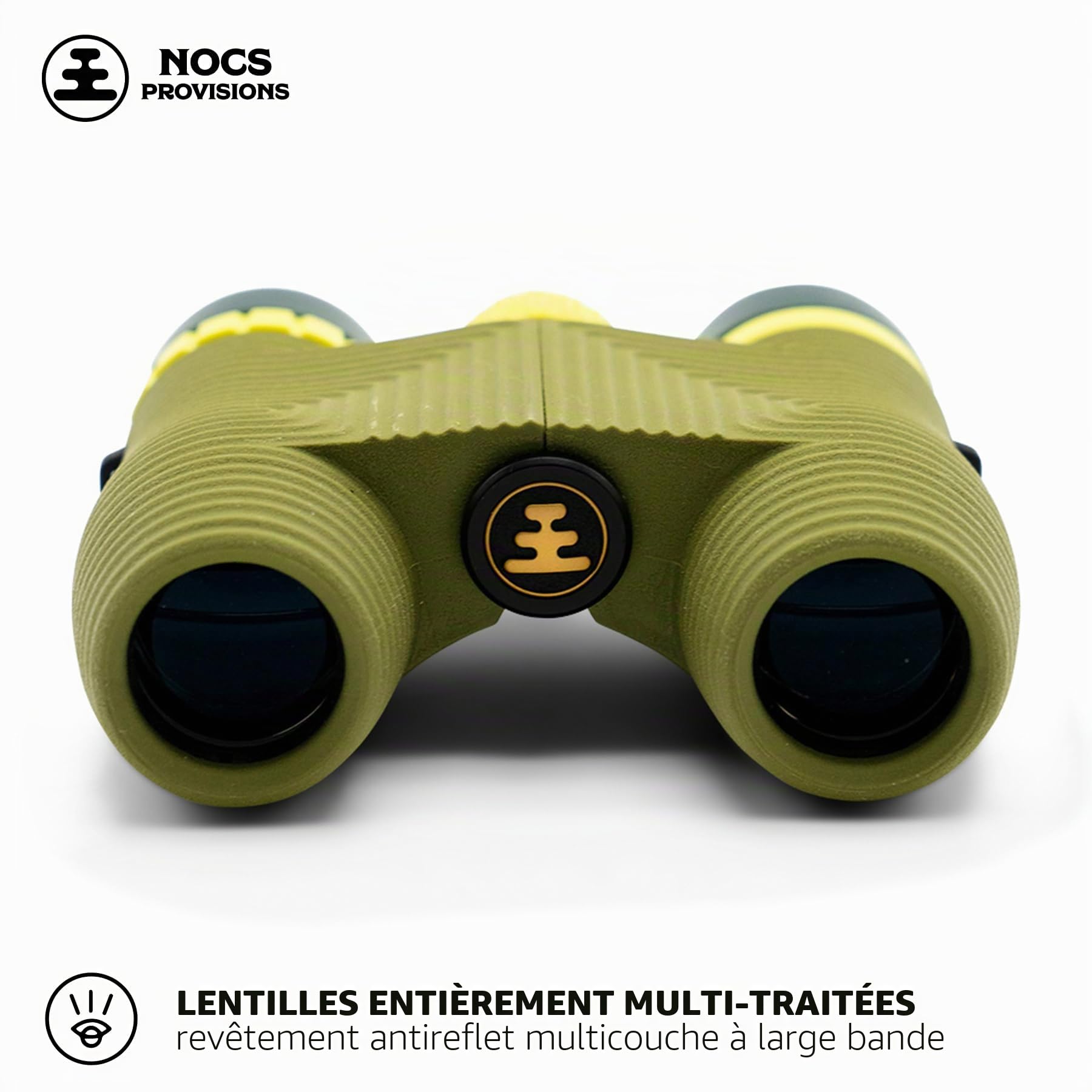 Nocs Provisions Standard Issue Jumelles étanches 10 x 25 | Légères, compactes, grossissement 10x, Large Vue, lentilles Multicouches pour l'observation des Oiseaux, la randonnée, Le Camping et Les