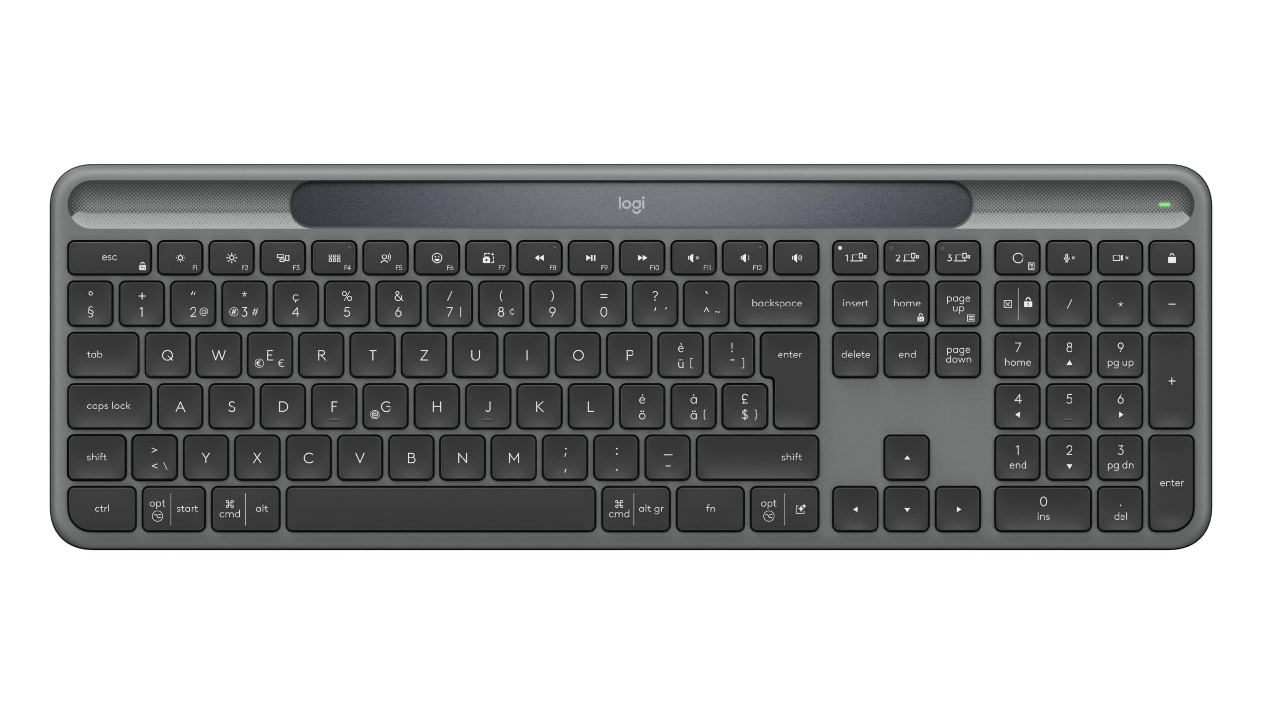 Logitech Signature sottile Solar+ wireless keyboard - PAN QWERTY