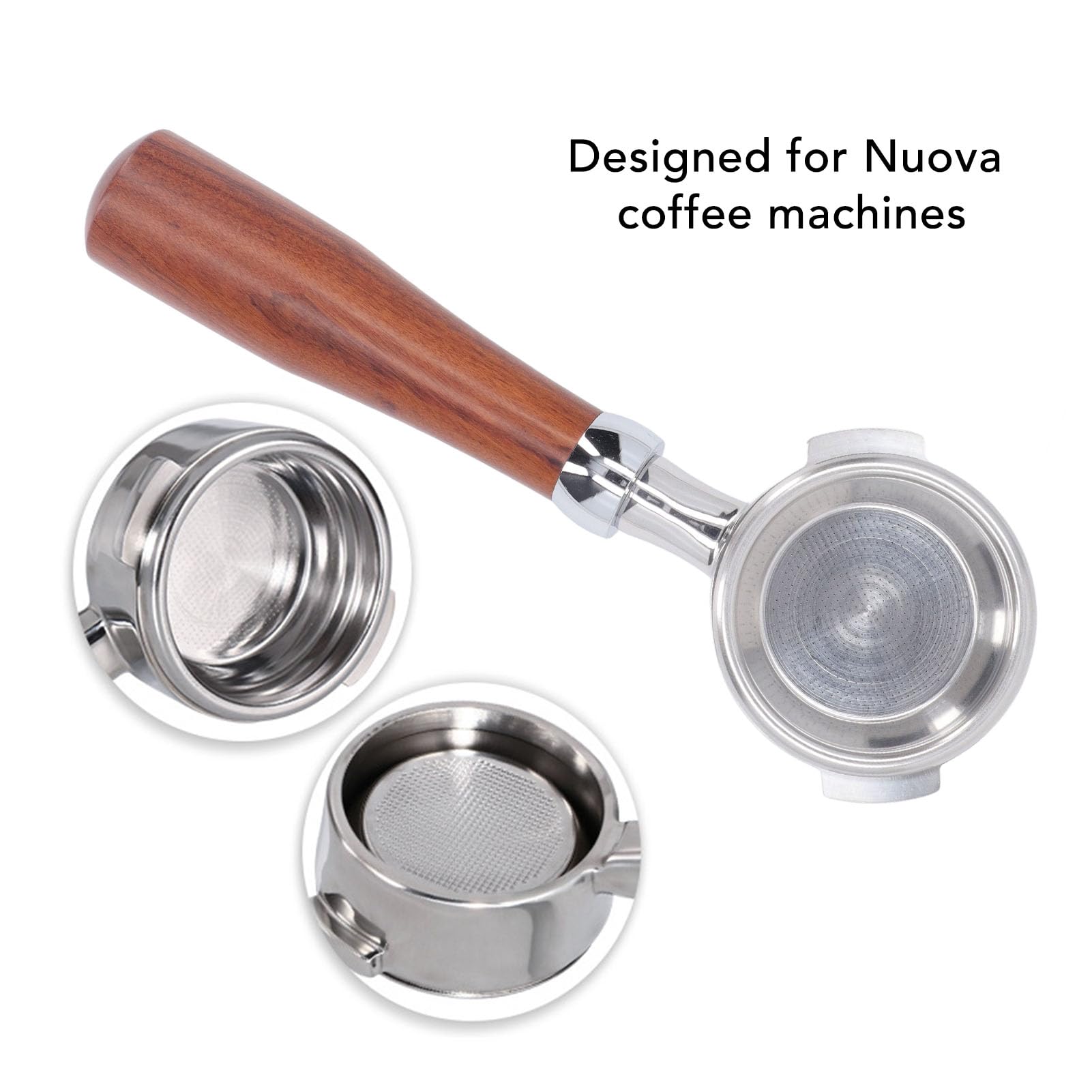 Amazon｜58mm ダブルスパウト ポルタフィルター Nuova コーヒーマシン