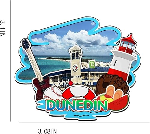 Miniatura 3 de Imán de madera para nevera Dunedin Florida, Estados Unidos, monumentos 3D, recuerdos coleccionables, decoración hecha a mano, 1472
