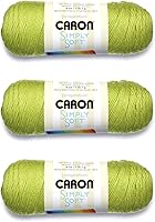 Vista 30 de Caron Simply Soft Feathered Gray Yarn - Paquete de 3 unidades de 170 g/6 oz - Acrílico - 4 medianos (peinado) - 288 metros - Tejido/ganchillo